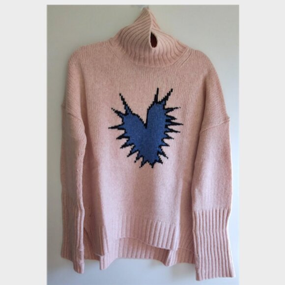 Zadig & Voltaire Sweaters - Zadig & Voltaire Alma Spiked Heart Sweater